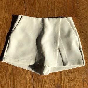 Skort with Asymmetrical Skirt